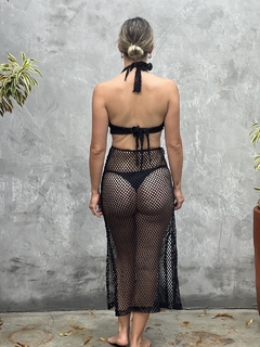 Saída de praia argola arrastão preto REF 39253 - comprar online