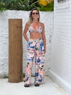 Calça malha estampa pássaros azuis REF 43472