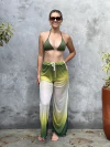 Calça de tule, degradê verde REF 39505