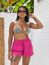 Short malha, com elástico, rosa fechado REF 42895