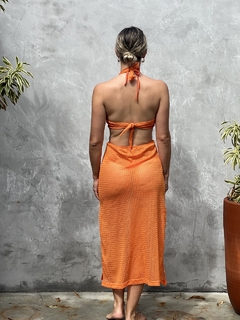 Saída de praia argola arrastão laranja REF 39284 - comprar online