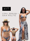 Kit saia rolitê + Biquíni Mistério da Noite - comprar online