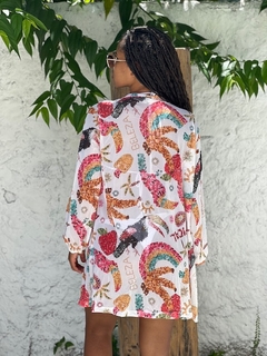 Camisão sem botão, arara colorida REF 47920