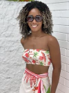 Cropped faixa pássaro rosa REF 43694