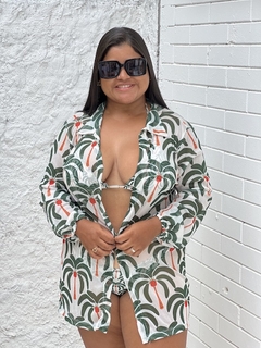 Camisão sem botão, coqueiros REF 43359