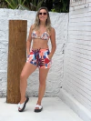 Short malha, com elástico, estampa oriental REF 42383