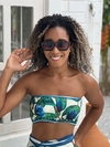 Cropped faixa flores azuis REF 39864