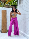 Calça malha amarração frontal fúscia REF 43106