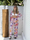 Camisão + calça de tule bananas rosas