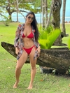 Saída curta de tule, onça laranja e bege REF 29476