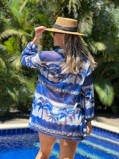 Camisão sem botão, Oceano Tropical REF 47517