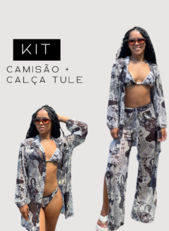 Kit camisão + calça de tule Mistérios da Noite - comprar online