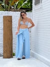 Calça malha amarração frontal azul claro REF 43113