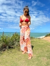 Calça de tule, olho grego com fundo rosê REF 29490