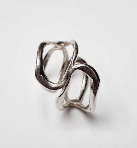 Anillo Gotas plata 925