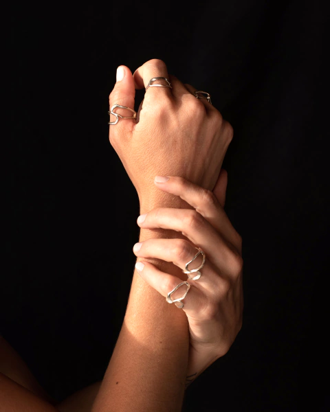 Anillo Gotas plata - comprar online