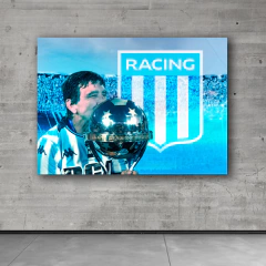 Cuadro Rectangular Racing Campeón Sudamericano 2024 - Costas #88