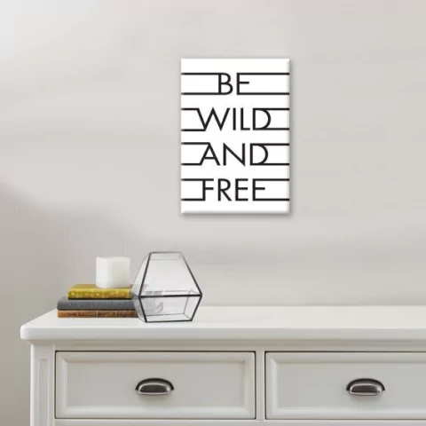 Cuadro rectangular Wild and free - comprar online