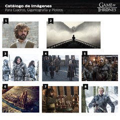 Polipticos Game of Thrones en internet