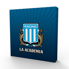 Cuadritos decorativos Racing Club (combo de 8 cuadros de 15x15 cm) en internet