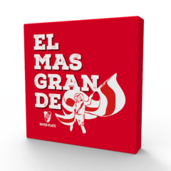 Cuadritos decorativos River 15 x15 cm - comprar online