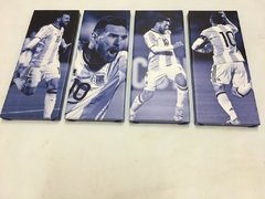 Cuadriptico Regular Messi Balon de Oro#27 en internet