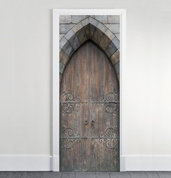 Ploteo Puerta Madera Antigua - comprar online