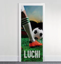 Ploteo de puerta Futbol 4 - comprar online