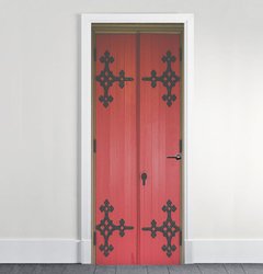 Ploteo de puerta Antigua Roja - comprar online