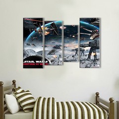 Cuadros Cuadripticos Star Wars