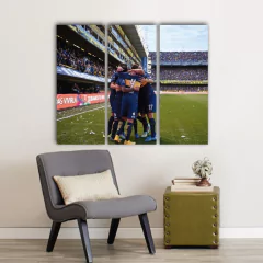 Cuadro Tríptico Boca Junior