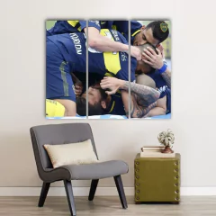 Cuadro Tríptico Boca Junior - Mikiu Design
