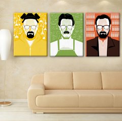 Cuadros Rectangulares Colores Ilustración Breaking Bad
