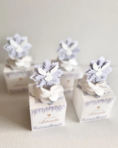 Caixa lembrança batizado - Espirito Santo (12 unidades) - Finos Fricotes