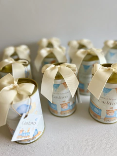 Tubolata nascimento - 6x10cm - com laço (12 unidades) - comprar online