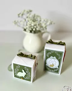 Caixa cubo Páscoa - com tag e textura (12 unidades) - comprar online