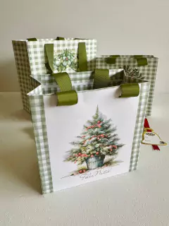 Sacola Natal -arvore - 15x8x15cm