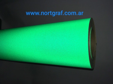 Vinilo Reflectivo Verde  62cm de ancho