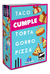 Taco Cumple Torta Gorro Pizza Juego Mesa Cartas Diversion