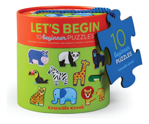 Rompecabezas Puzzle Let's Begin 2 Piezas Infantil Crocodrile