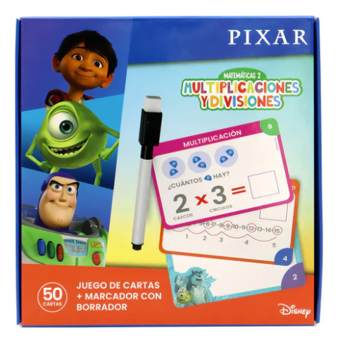 Cartas Didácticas De Disney Multiplicaciones Y Divisiones