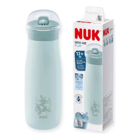 Vaso NUK Mini-Me Flip Acero Inoxidable 500ml 2 en 1 - comprar online