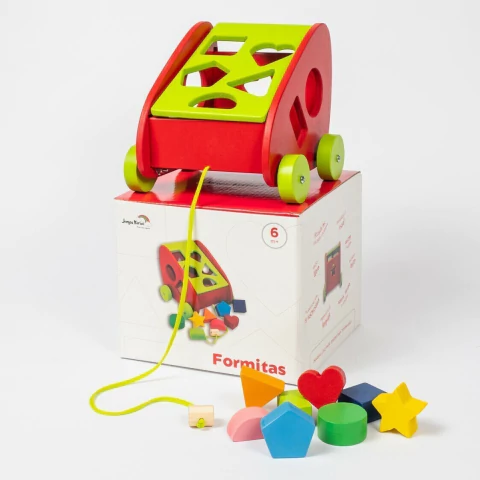 Carrito Formitas de Arrastre + Figuras Geometricas