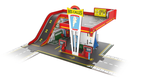 Estacion De Servicio Y Parking 2 Pisos De Madera