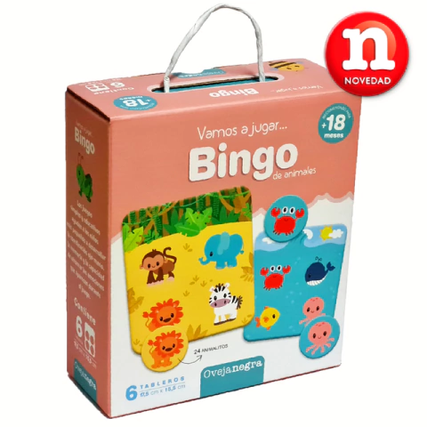 Loteria Bingo De Animales Infantil 6 Tableros Didactico
