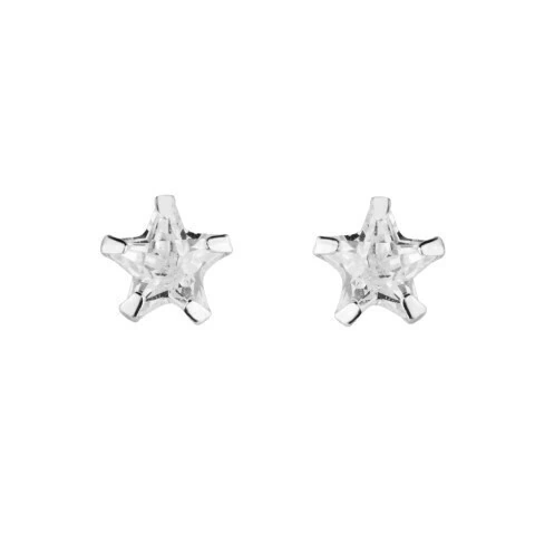 Brinco Estrela Zircônia - 3 mm