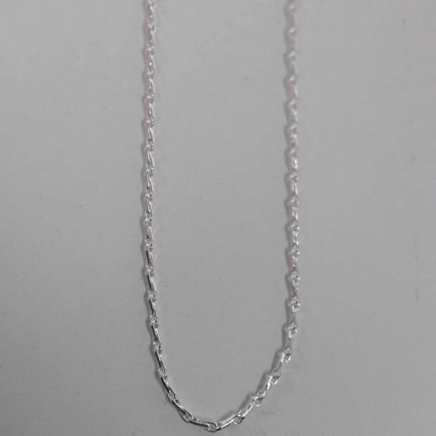 Colar Corrente Elos Torcidos 2 mm x 3 mm 40CM