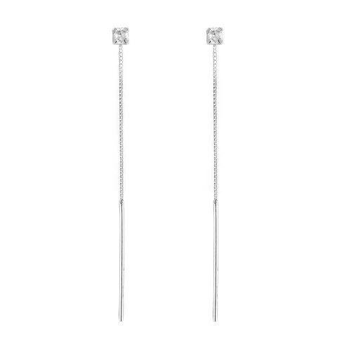 Brinco Passante Ponto de Luz Garra - Prata 925