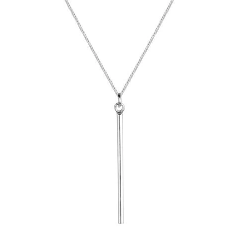 Colar Palito Arredondado - Prata 925