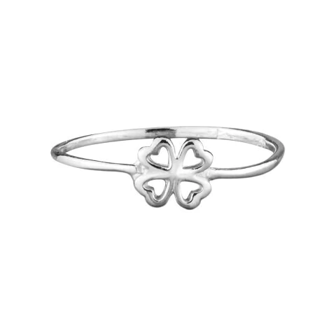 Anel Trevo Vazado - Prata 925